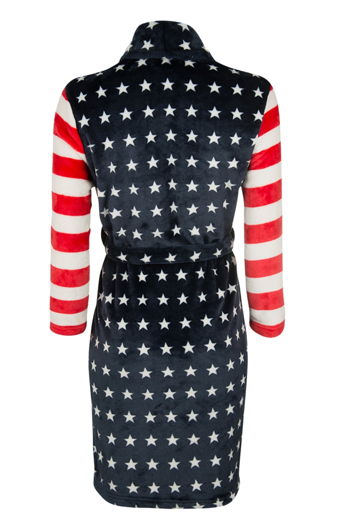 badjas kind USA fleece met sjaalkraag