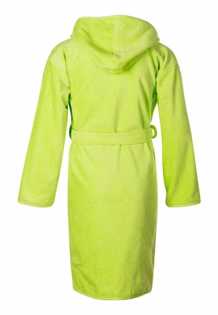 Baby badjas lime groen katoen - met capuchon
