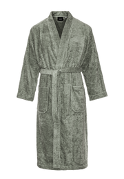 Kimono olijf unisex – badstof katoen