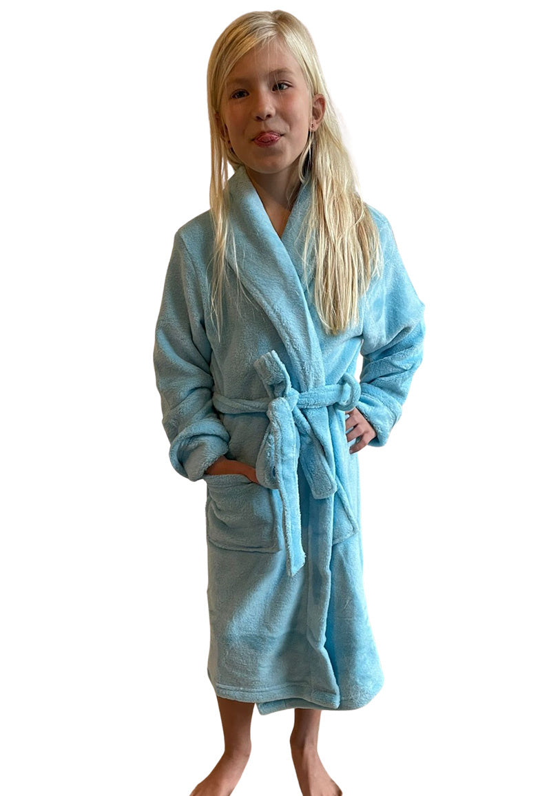 Relax Company kinderbadjas licht blauw