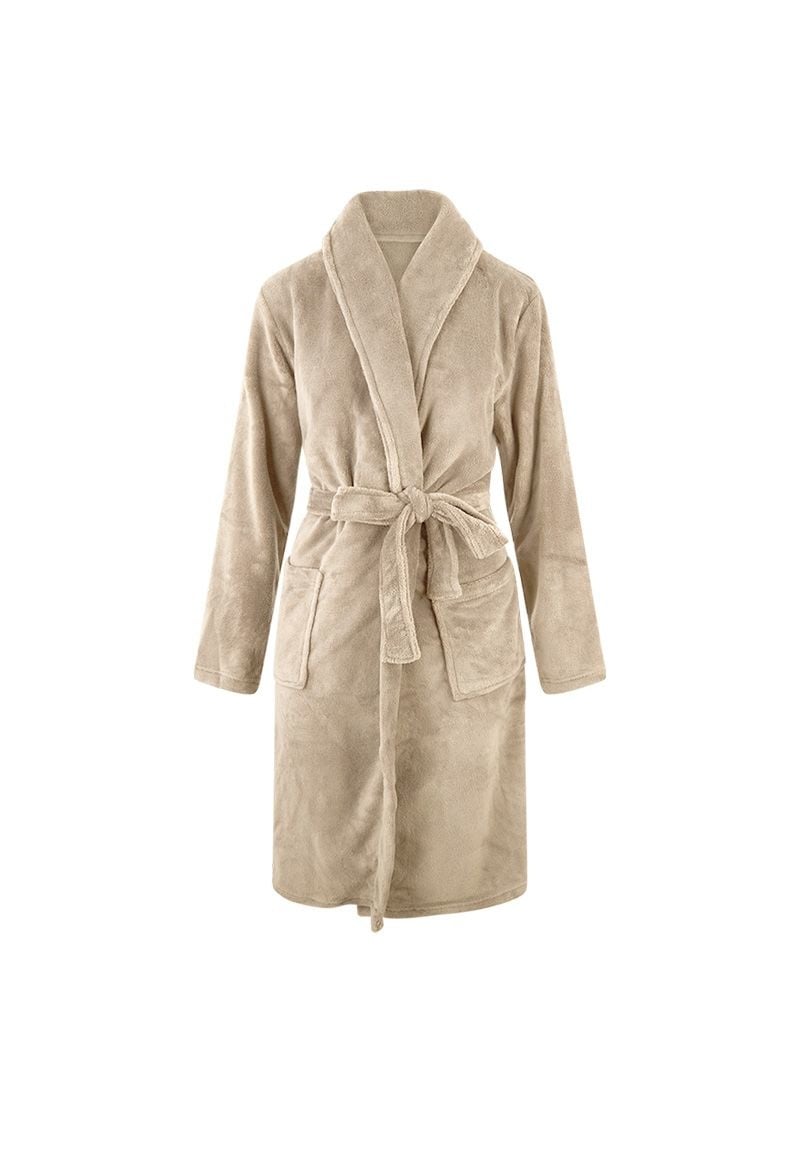 Kinderbadjas beige