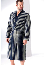 Heren kimono van katoen - klassieke strepen