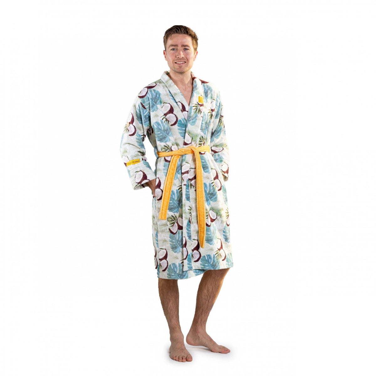 badjas tropen met kokosnoten - unisex
