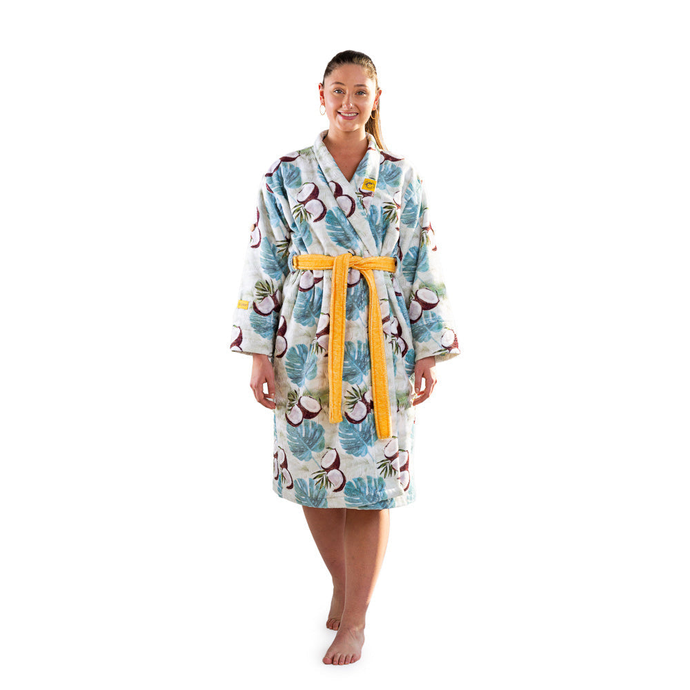 badjas tropen met kokosnoten - unisex
