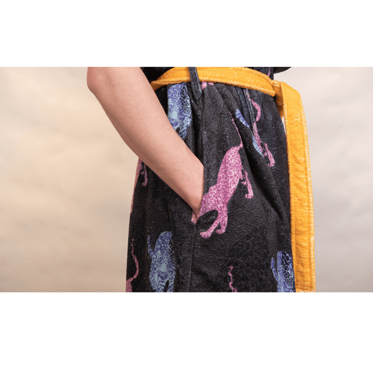 badjas met luipaarden - unisex