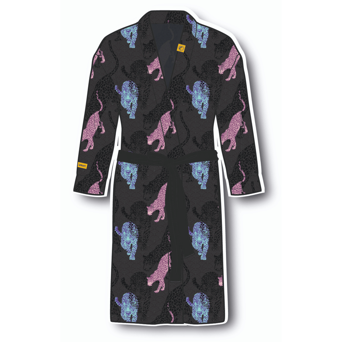 badjas met luipaarden - unisex