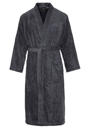 Kimono donkergrijs unisex – badstof katoen