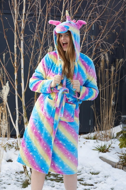 Dames ochtendjas unicorn