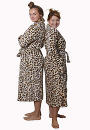 badjas dames Wild Thing fleece met sjaalkraag