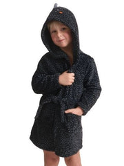 Capuchon badjas kind dino - fleece