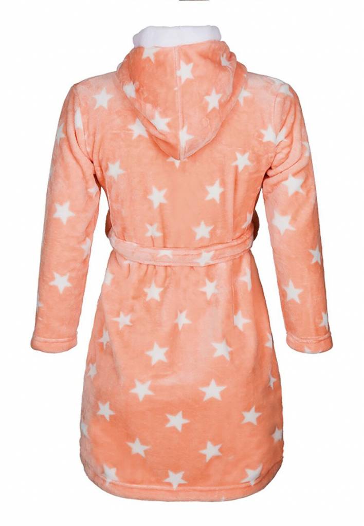 badjas kind Sterren fleece met capuchon