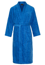 Kimono kobaltblauw unisex – badstof katoen