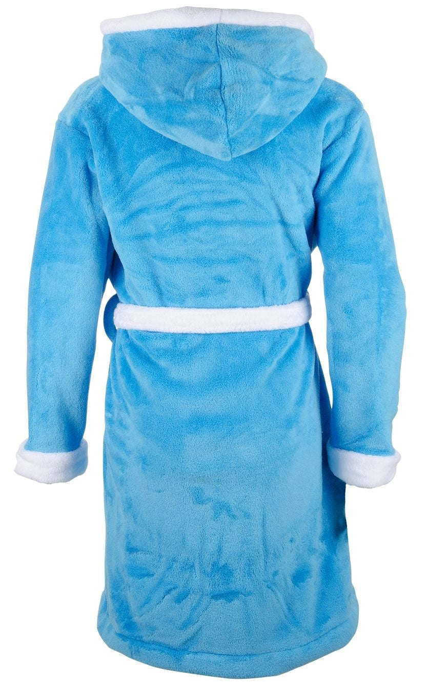 badjas kind Aqua met capuchon