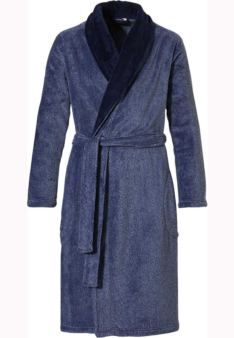 Herenbadjas denim blauw