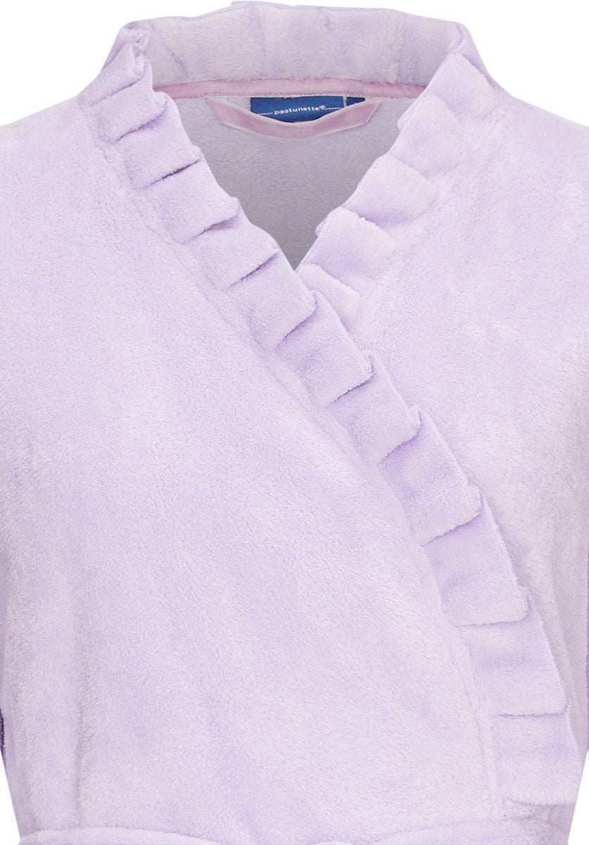 Lila kimono met ruffles - fleece