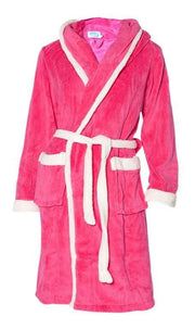 badjas kind Little Pink fleece met capuchon