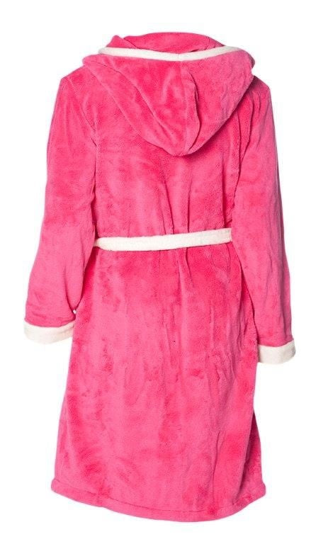 badjas kind Little Pink fleece met capuchon
