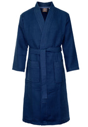 Marine blauwe katoenen kimono badjas van Badrock – unisex model