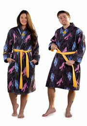 badjas met luipaarden - unisex