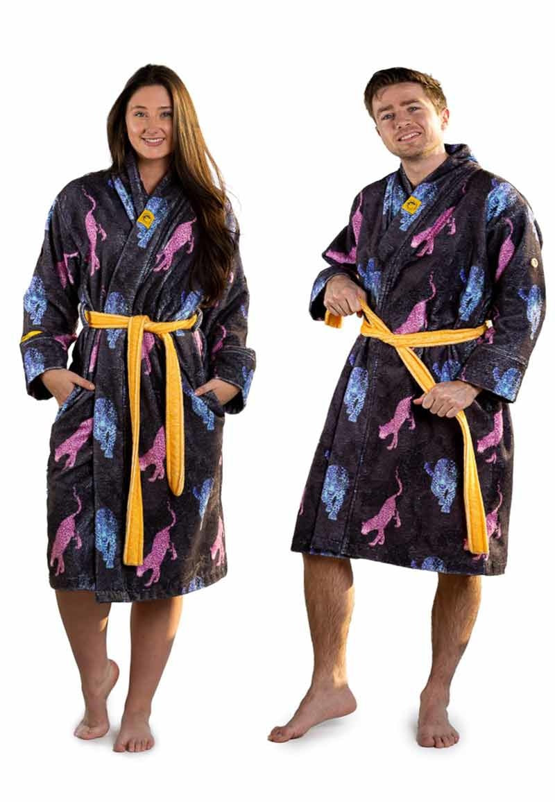 badjas met luipaarden - unisex