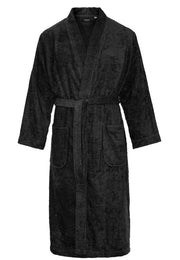 Kimono zwart unisex – badstof katoen